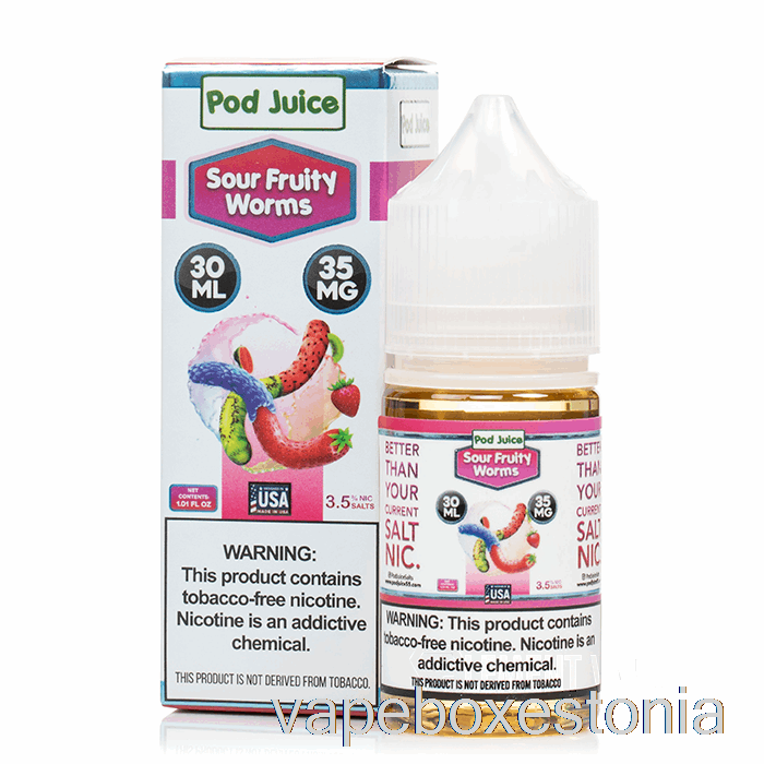 Vape Box Estonia Hapud Puuviljased Ussid - Kaunamahl - 30ml 10mg